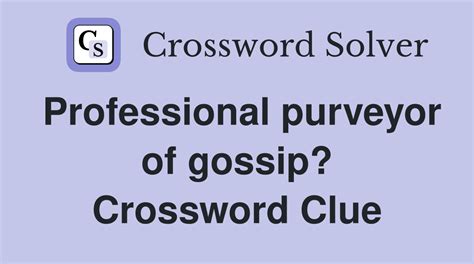 crossword gossip|gossip crossword clue 6 letters.